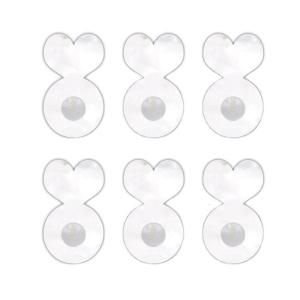 6PCS acrylic lớn đinh tán nền đa chức năng earlobe hỗ trợ phong cách có thể điều chỉnh Bông tai nâng lên tai Phụ kiện quyến rũ