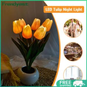 Stylish Tulip Nightlight LED Table Lamp for Indoor Decoration with Warm Light for Cozy Home Atmosphere