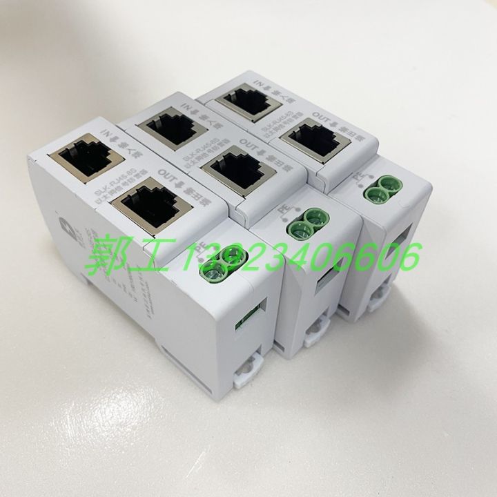Guide rail RJ45 network signal lightning arrester Ethernet 1000M camera ...