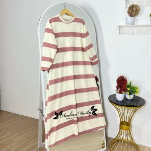 Gamis Lebaran SORAYA MOTIF Knit Premium Dress Muslim Wanita Dewasa Terbaru