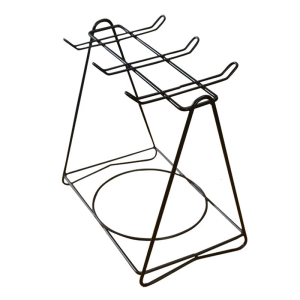 Multipurpose Black Triangles Coffee Cup Storage Rack Portable Accessory for Home Kitchens Supplies and Break Room