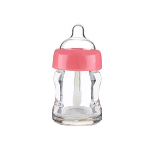 PTK52 โปร่งใส 7ml คอนเทนเนอร์เครื่องสำอาง DIY รูปร่างขวดนม หลอดลิปกลอสเปล่า ขวดรีฟิล ขวดลิปกลอส