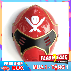 (FREE SHIP - 1 TẶNG 1) Mặt nạ Siêu Nhân Hải Tặc có đèn phát sáng hóa trang Trung thu  Halloween cho bé