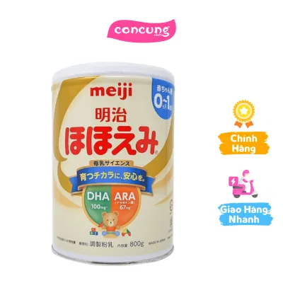 Sữa Meiji nội địa Hohoemi 0 - 1 tuổi 800G