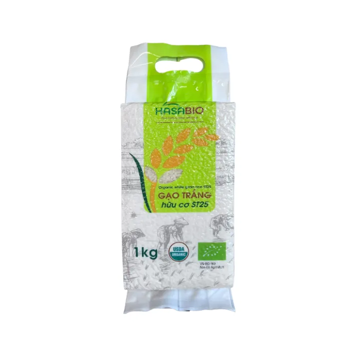Gạo trắng hữu cơ ST25 Hasa Bio 1 kg