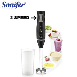 SONIFER Hand Blender 2 SPEED Stainless Steel (+) Gelas Takar 700 ml