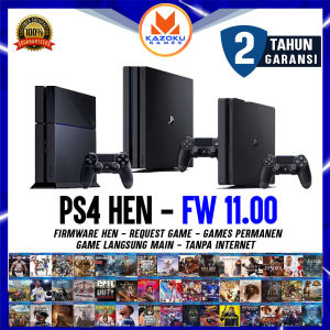 PS4 PS 4 PRO SLIM FAT FW 11.00 HEN FULL GAME GARANSI 2 Tahun