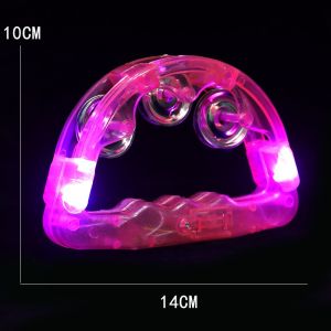 Kecrekan Tamborin LED Bercahaya Terang Alat Musik Interaktif Untuk Hiburan Anak-Anak