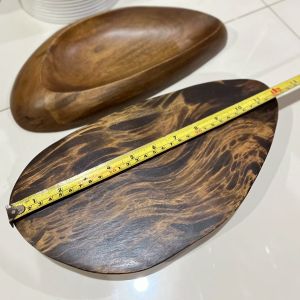 จาน ชามไม้มะม่วง ถาดไม้ ถาดใส่อาหาร ถาดเสิร์ฟ จานหลุม