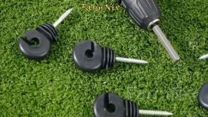 Electric Fence Insulator Screw In Ring Post Wood Post Clips Offset Poly Wire Outdoor Garden Accessor Pagar Api Elektrik