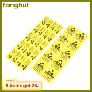 fanghui 40pcs ข้อควรระวังสติกเกอร์สติกเกอร์กาวคำเตือนป้าย ESD STATIC Sensitive Device