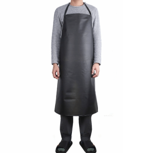 HISTO PVC Waterproof Oil-proof Apron Labor Protection Waist Lengthened Kitchen Chef Apron Portable Thickening Factory Working Apron Industrial