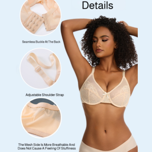 Bra Lace Lingerie Set Traceless Anti-sagging Natural Comfort Date Comfort Everyday Wear