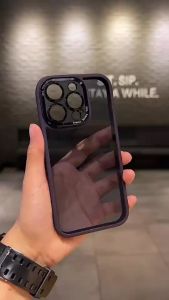 เคสศัพท์เลนส์โลหะ iPhone14 13 12 Pro Max เคสสำหรับ iPhone 14 ผิวสัมผัสอะคริลิกกันตกกันกระแทก