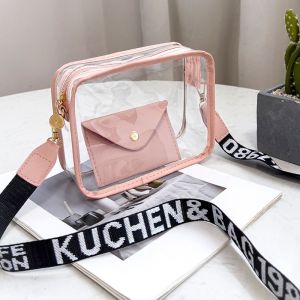 OPEAREY Handbag Crossbody Bags PVC with Small Phone Bags Transparent Jelly Bag Casual Shoulder Bag Women