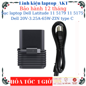 Sạc laptop Dell Latitude 11 5179 11 5175 5420 Dell 20V-3.25A-65W-ZIN type C
