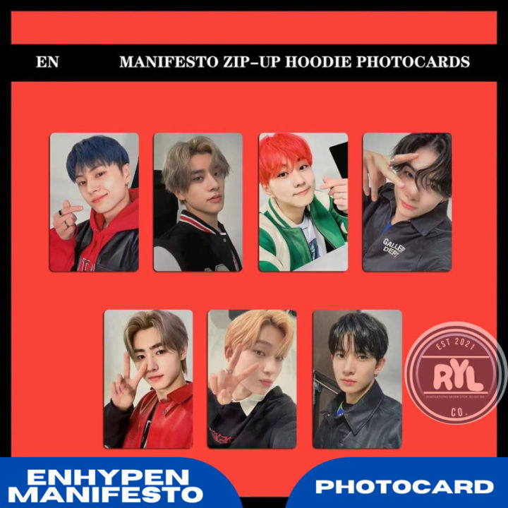 7 pcs/set] EN- 'Manifesto' Album Photocards with BACK print