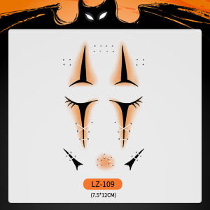 Makeup Stickers Aesthetics Funny Teenagers Cute Pattern Design Halloween Makeup Multi-style