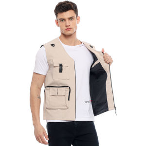 WELZICK Vest Tactical Rompi Cream Medium S M L XL Jumbo 2XL 3XL 4XL 5XL - Rgnk01
