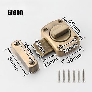 กลอนล็อคแบบบิด ขนาด 55 มิล สำหรับประตู หน้าต่าง หมุนสลักกลอนประตู รักษาความปลอดภัยสลักประตูล็อคสไลด์