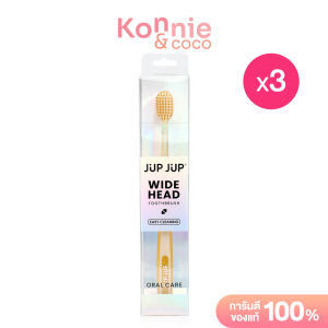 JUP JUP Wide Head Toothbrush 3pcs #Yellow