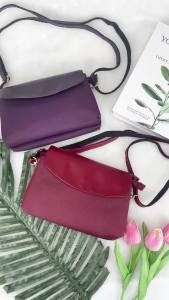 Royal Bagger Double-layer ZipperMessenger Bags Waterproof Simple Flap Phone Bag Casual Shoulder Purse for Women 1877