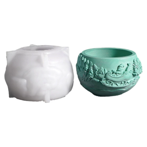 งานฝีมือทำจากยางเรซินสำหรับวันหยุดสบู่สำหรับทำเครื่องล้างจานปลอดภัยแบบง่ายสำหรับแม่พิมพ์ซิลิโคนรูปซานตาคลอสคริสต์มาส