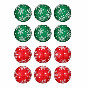 6 Piece Snowflake Design Paper Lanterns Durable Holiday Decors Perfect For Family Gatherings Commercial Space