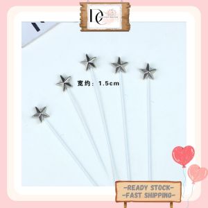 Star Shape Cake Topper Cake Decoration Gold Star Silver Star Elegant Decorations Star 3D Mini Star Heart Cake Topper