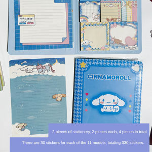 VIVOLILV 30 Sheets Sanrio Note Paper Cartoon Creative And Cute Tearable Memo Book Message Notes Student Office Stationery
