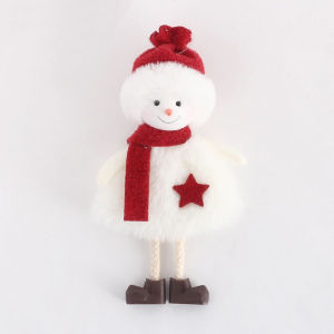 YESPERY Christmas Plush Doll Cloth Santa Claus Snowman Elk Hanging Pendant Merry Christmas Tree Decorations Home Xmas Ornaments