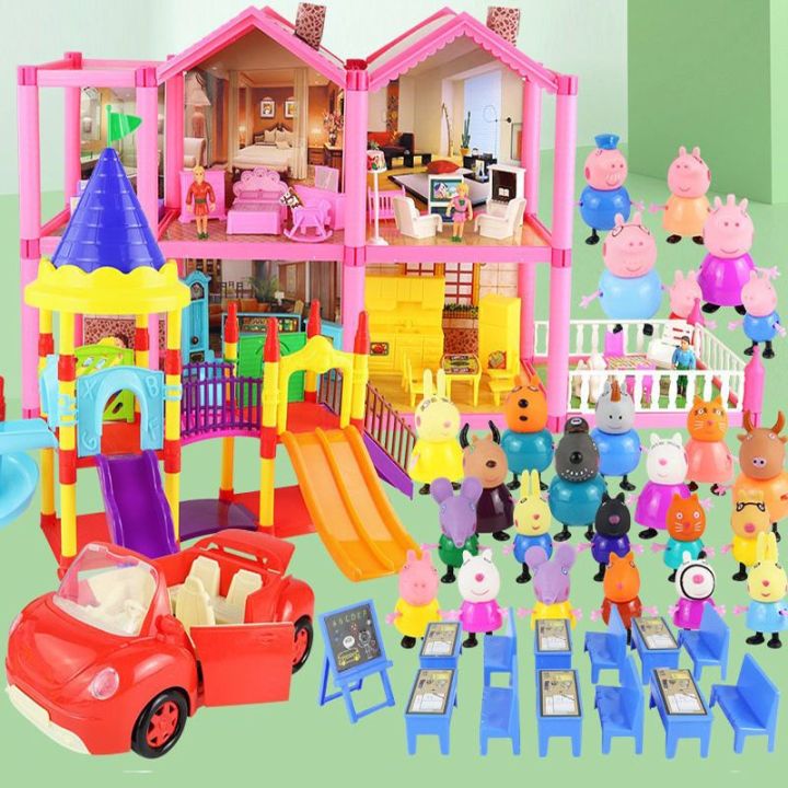 【On Clearance】Peppa Pig Toys Pretend Play Set Series Come With Peppa