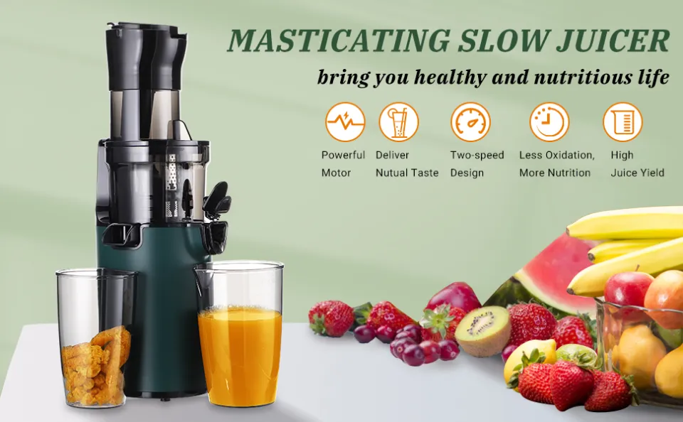 INKBIRD Sovider Electric Juicer Fruits Cold Press Juicer Fruit extractors  Juicer Machine Heavy Duty 200W for Vegetables Fruit Slow Juicer Machine  with