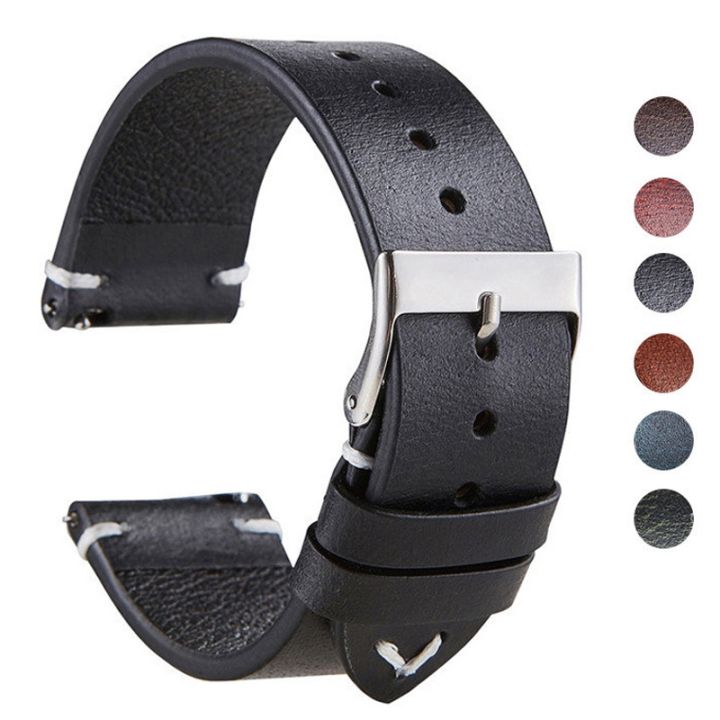 Hot Fashion Leather Calfskin 20 mm Wristwatch Band SK21209G_K0014929