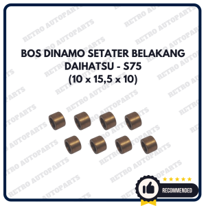 DAIHATSU - S75 | Bushing dinamo starter Daihatsu S75 ukuran 10 x 155 x 10 Dinamo stater bush 10 x 155 x 10 mobil D-S75 Bos setater mobil S75 10 x 155 x 10 Dinamo setarter bos 10 x 155 x 10 mobil D-S75