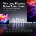 Jasoz HDMI Splitter 1 in 8 out 4K Audio Video 1080P For HDR HDTV 3D DVD High Quality อะแดปเตอร์แปลงสําหรับ HDR HDTV 3D DVD ส่งจาก กทม. 