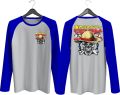 KAOS RAGLAN PRIA SABLON MUGIWARA DEPAN BELAKANG \ KAOS RAGLAN PRIA LENGAN PANJANG ATASAN PRIA / KAOS MURAH / KAOS DISTRO / KAOS SIMPLE / T-SHIRT PRIA. 