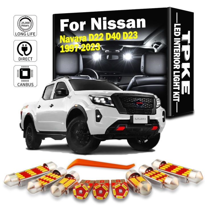 Car LED Interior Bulb Reading Trunk Light Kit For Nissan Navara D22 D40