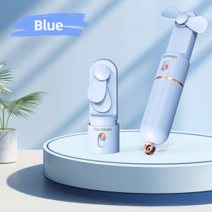 [Ship from🇵🇭COD] GOOJODOQ Electric Fan 2023 Mini Fan Rechargeable For School Portable Mini Handheld Fan Foldable Table Fan