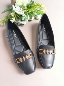 Ivory Sepatu Wanita Flatshoes Ballet Lentur 888-V49