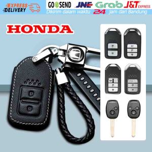 【Ready Stock】Sarung Kunci Mobil Honda XRV VEZEL JADE Key Cover Kunci Casing Kunci Mobil Remote Keyless 2 Tombol +Keychain Gantungan Kunci+Plat Nomor Telepon Anti Hilang