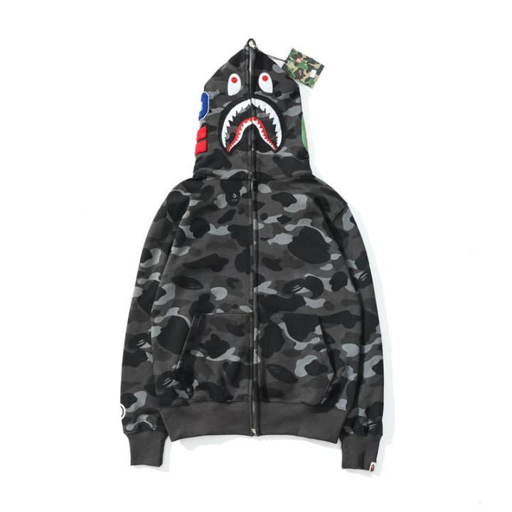 BAPE Fashion Men Hoodies Sweatshirts Shark Head Classic Sweater ...