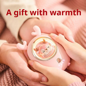 【24H Shipping】Cute Pet Hand Warmer 6000mAh Intelligent Temperature Control Winter Heater USB Charging