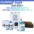 OUMRO Glucometer for Blood Sugar Test Kit and 50pcs Test Strips & Lancets Glucometer Diabetic Model HEM-DR011. 