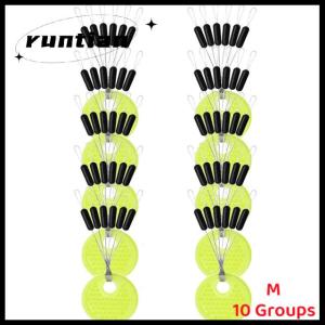 runtian Cần câu cao su không gian đậu câu cá hàng hóa cao su màu đen hình bầu dục