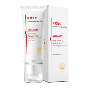 KOEC Rice Collagen Face Cream SPF Moisturizing Hydrating Lightweight Repair Cream