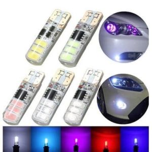 LED T10 JELLY 6 MATA STROBO MOBIL MOTOR LAMPU SENJA 6 SMD GEL KEDIP