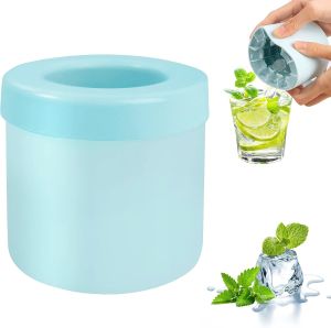 Silicone Ice Cup Mold Ice Cubes Tray Food Grade Quickly Freeze Summer Homemade DIY Refrigerator Freeze Ice Maker