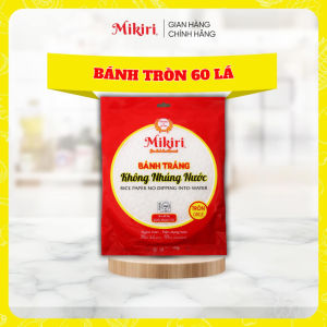 Combo lựa chọn - Bánh tráng tròn Mikiri không nhúng nước lớn 60 lá x 220gr