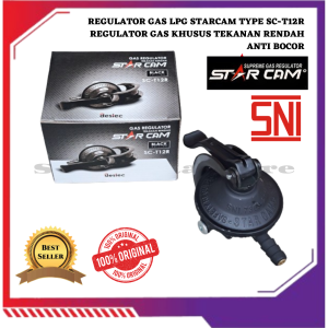 REGULATOR STARCAM ANTI BOCOR METER / NON METER + PAKET SELANG GASCOMP 3 LAPIS 500 PSI FREE KLEM
